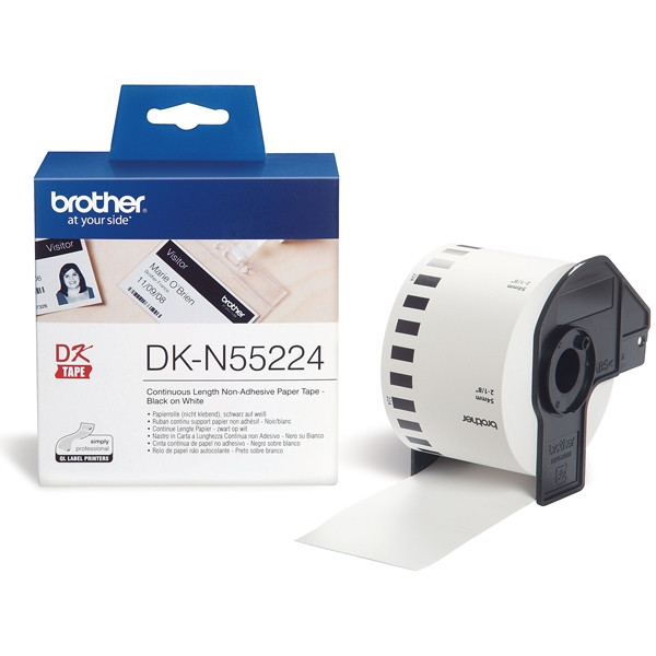 Brother DK-N55224 cinta continua de papel no adhesivo blanco (original) DKN55224 080740 - 1