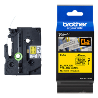 Brother FLe-6511 Cinta negro sobre amarillo 21 mm (original) FLE6511 350556