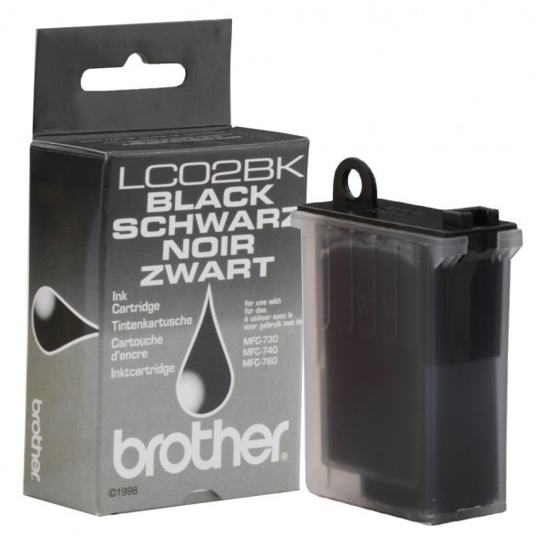 Brother LC-02BK cartucho de tinta negro (original) LC02BK 028509 - 1