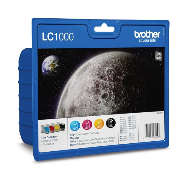 Brother LC-1000VALBP multipack 4 cartuchos (originales) LC-1000VALBP 029080 - 1