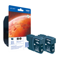 Brother LC-1100HYBKBP2 pack 2x cartucho de tinta negro (original) 650002