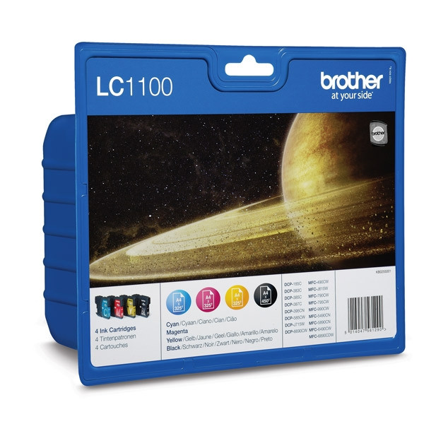 Brother LC-1100 multipack 4 cartuchos (originales) LC1100VALBP 029081 - 1