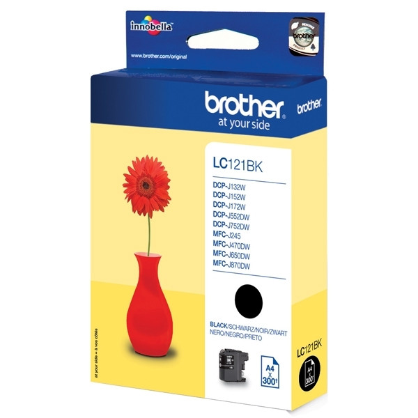 Brother LC-121BK cartucho de tinta negro (original) LC-121BK 900736 - 1