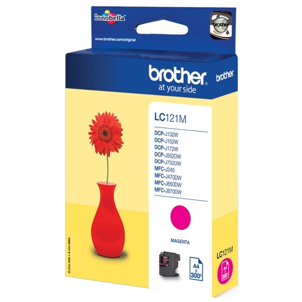 Brother LC-121M cartucho de tinta magenta (original) LC-121M 900738 - 1