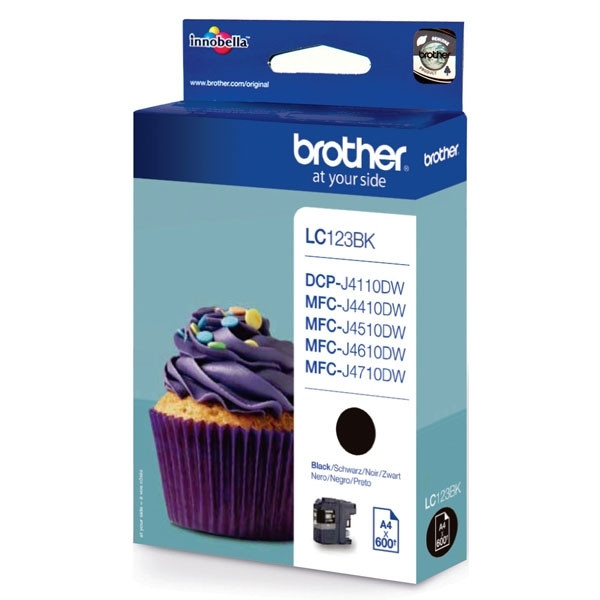 Brother LC-123BK cartucho de tinta negro (original) 900748 - 1
