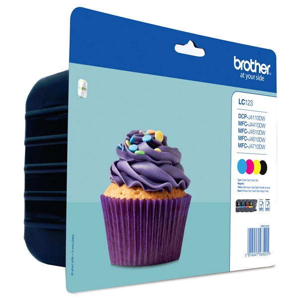 Brother LC-123 Pack ahorro 4 cartuchos de tinta (original) LC-123VALBP LC123VALBP LC123VALBPDR 029110 - 1