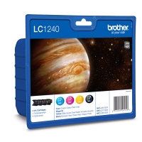 Brother LC-1240 multipack 4 cartuchos (original) LC1240VALBP 029084