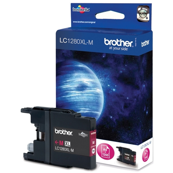 Brother LC-1280XLM cartucho de tinta magenta XL (original) LC1280XLM 029064 - 1