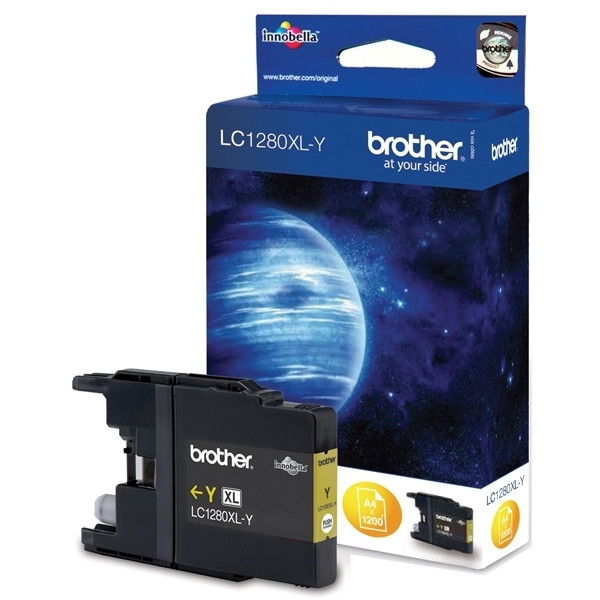 Brother LC-1280XLY cartucho de tinta amarillo XL (original) LC1280XLY 029068 - 1