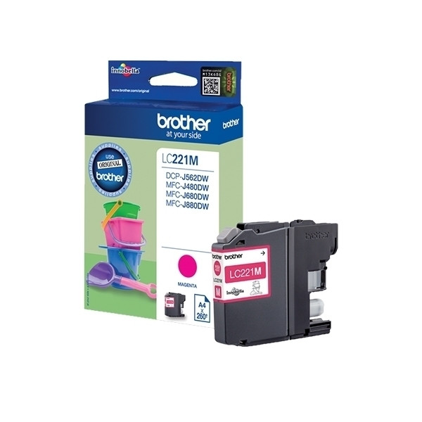 Brother LC-221M cartucho de tinta magenta XL (original) LC221M 350010 - 1