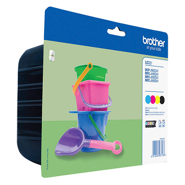 Brother LC-221 Pack ahorro 4 cartuchos (originales) LC-221VALBP LC221VALBP LC221VALBPDR 028502 - 1