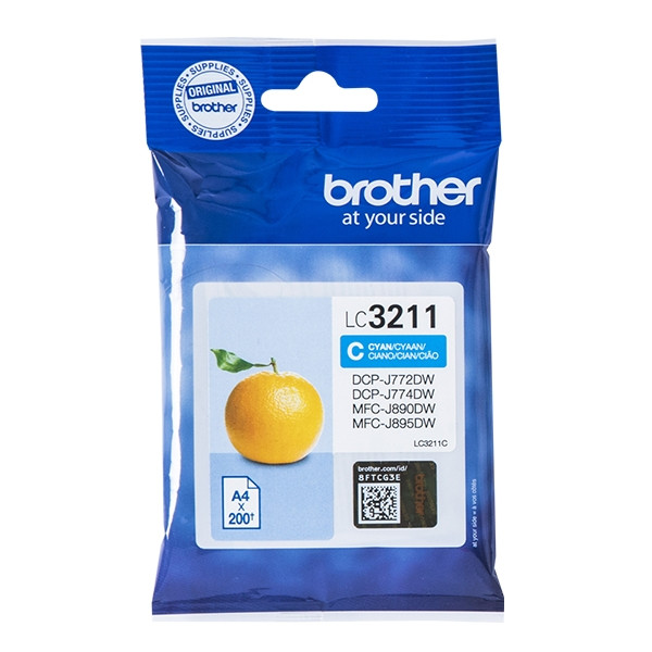 Brother LC-3211C cartucho de tinta cian (original) LC3211C 902613 - 1