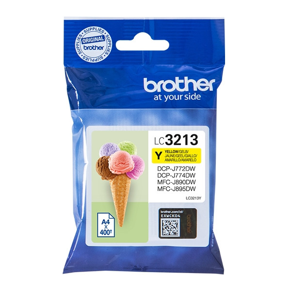 Brother LC-3213Y cartucho de tinta amarillo XL (original) LC3213Y 028492 - 1