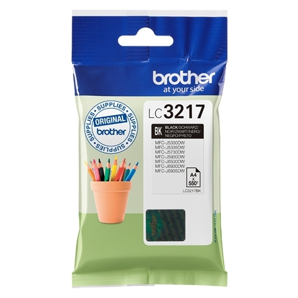 Brother LC-3217BK cartucho de tinta negro (original) LC3217BK 028900 - 1