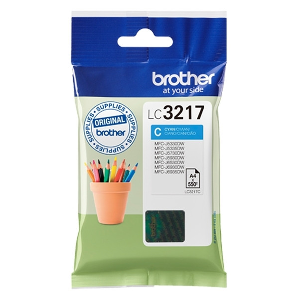 Brother LC-3217C cartucho de tinta cian (original) – imagen 2