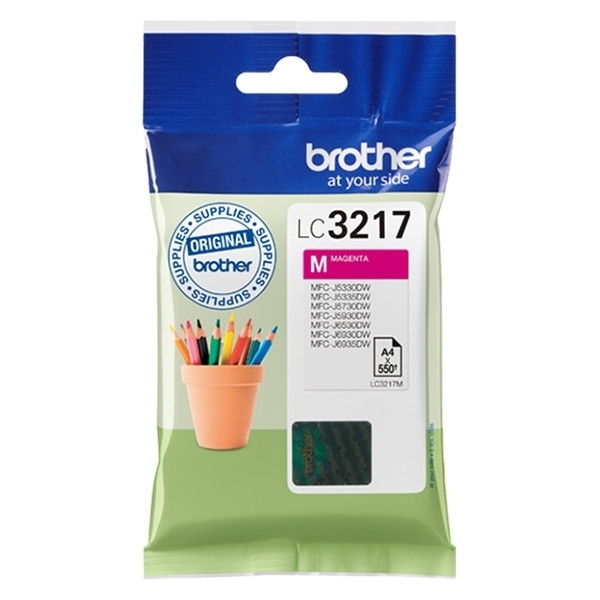 Brother LC-3217M cartucho de tinta magenta (original) LC3217M 028904 - 1