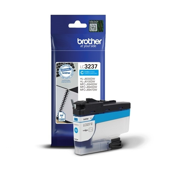 Brother LC-3237C cartucho de tinta cian (original) LC3237C 051212 - 1