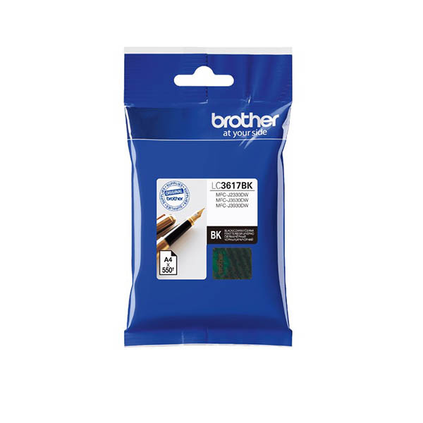 Brother LC3617BK cartucho de tinta 1 pieza(s) Original Negro