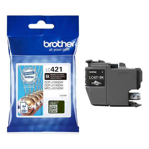 Brother LC-421BK cartucho de tinta negro (original) LC-421BK 905905 - 1