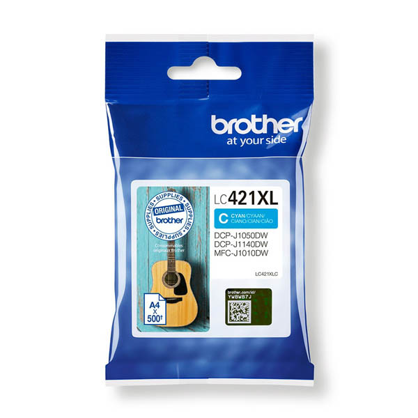 Brother LC-421XLC Cartucho de tinta cian de alta capacidad (original) – imagen 2