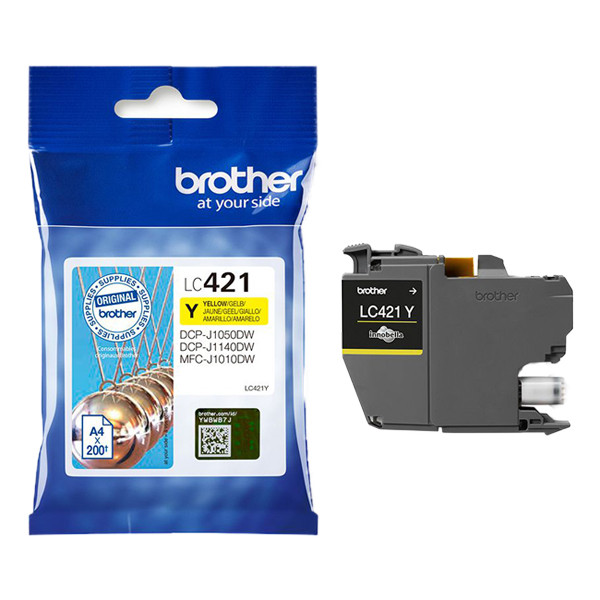 Brother LC-421Y Cartucho de tinta amarillo (original) – imagen 3