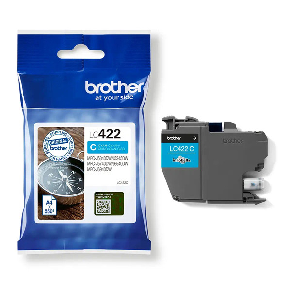 Brother LC-422C cartucho de tinta cian (original) – imagen 2