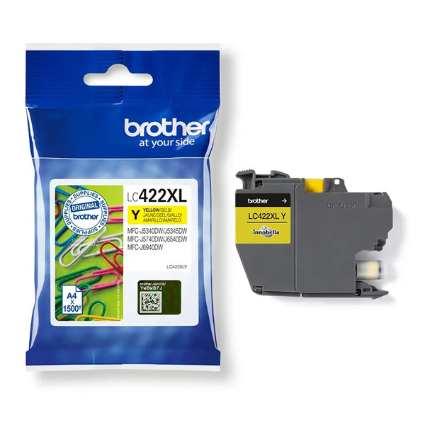 Brother LC-422XLY Cartucho de tinta amarillo XL (original) LC-422XLY 051318 - 1