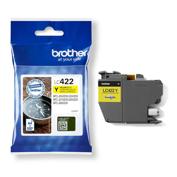 Brother LC-422Y Cartucho de tinta amarillo (original) – imagen 2