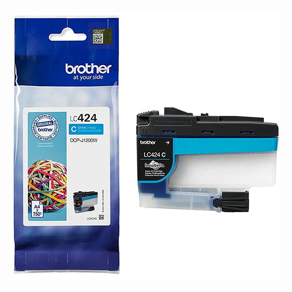 Brother LC-424C cartucho de tinta cian (original) LC424C 051268 - 1