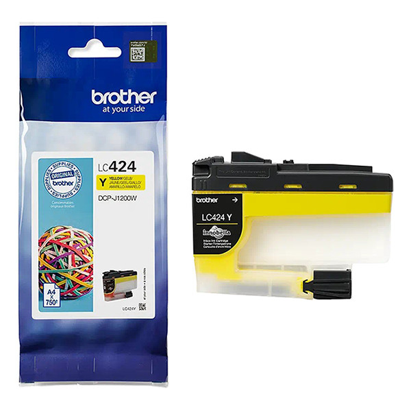 Brother LC-424Y cartucho de tinta amarillo (original) LC424Y 051272 - 1