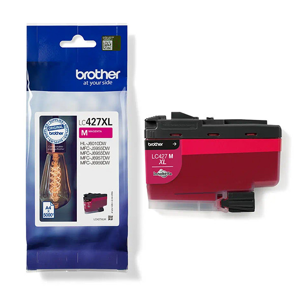 Brother LC-427XLM cartucho de tinta magenta de XL (original) LC427XLM 051346 - 1