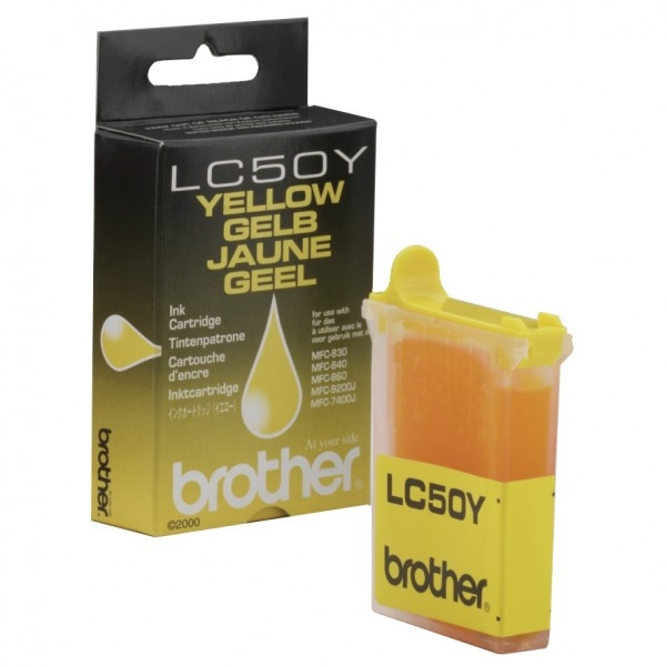 Brother LC-50Y cartucho de tinta amarillo (original) LC50Y 028769 - 1