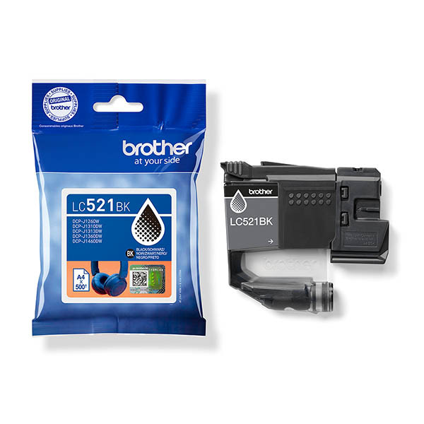 Brother LC-521BK cartucho de tinta negro (original) – imagen 2