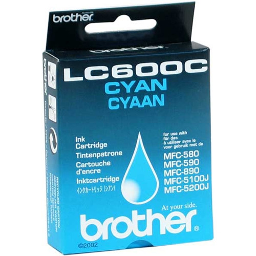Brother LC-600C cartucho de tinta cian (original) LC600C 028960 - 1