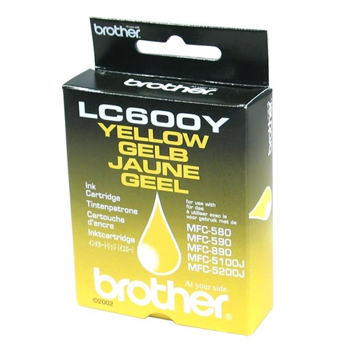 Brother LC-600Y cartucho de tinta amarillo (original) LC600Y 028980 - 1