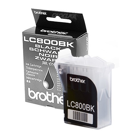 Brother LC-800BK cartucho de tinta negro (original) LC800BK 028360 - 1