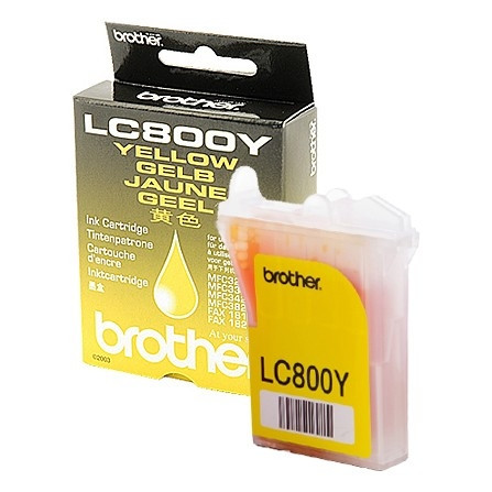 Brother LC-800Y cartucho de tinta amarillo (original) LC800Y 028390 - 1