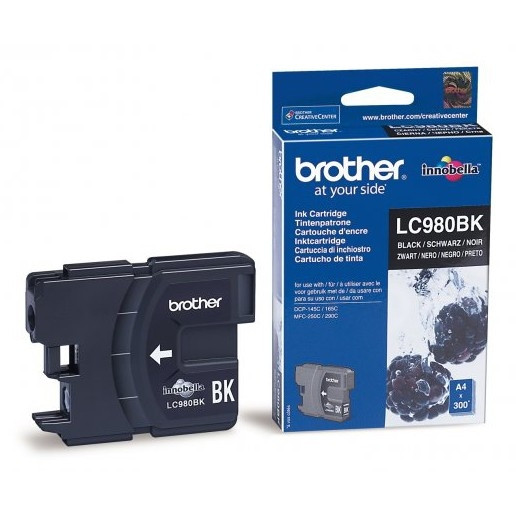 Brother LC-980BK cartucho de tinta negro (original) LC980BK 900733 - 1