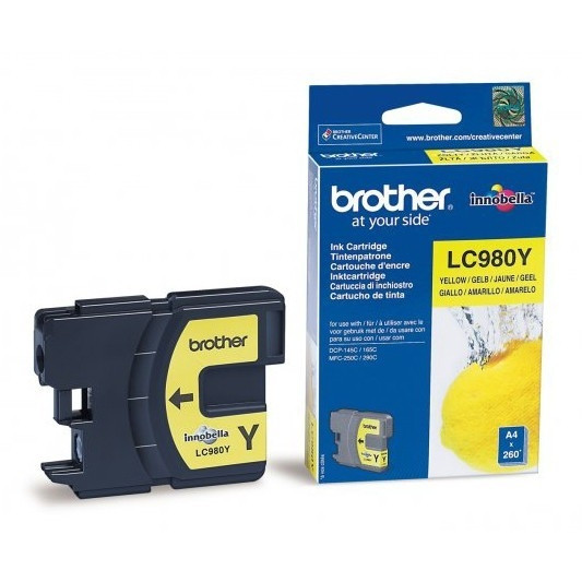 Brother LC-980Y cartucho de tinta amarillo (original) LC980Y 900696 - 1