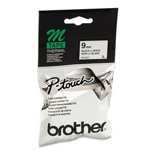 Brother M-K221BZ cinta negro sobre blanco 9 mm (original) MK221BZ 080600 - 1