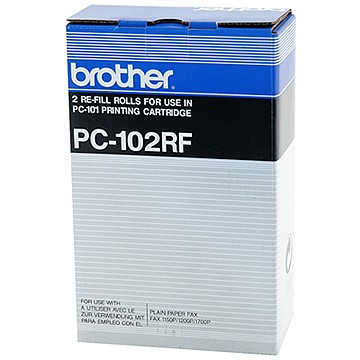 Brother PC-102RF 2 x rollo entintado (original) PC102RF 029838 - 1