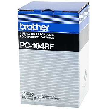 Brother PC-104RF 4 Rollos entintados (original) PC104RF 029985 - 1
