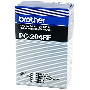 Brother PC-204RF: Recambio 4 bobinas negro (original) PC204RF 029875 - 1