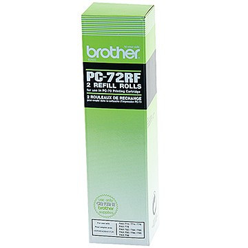 Brother PC-72RF: 2 x rollo entintado negro (original) PC72RF 029855 - 1