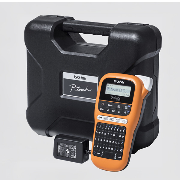 Brother PT-E110VP Rotuladora con maletín (QWERTY)