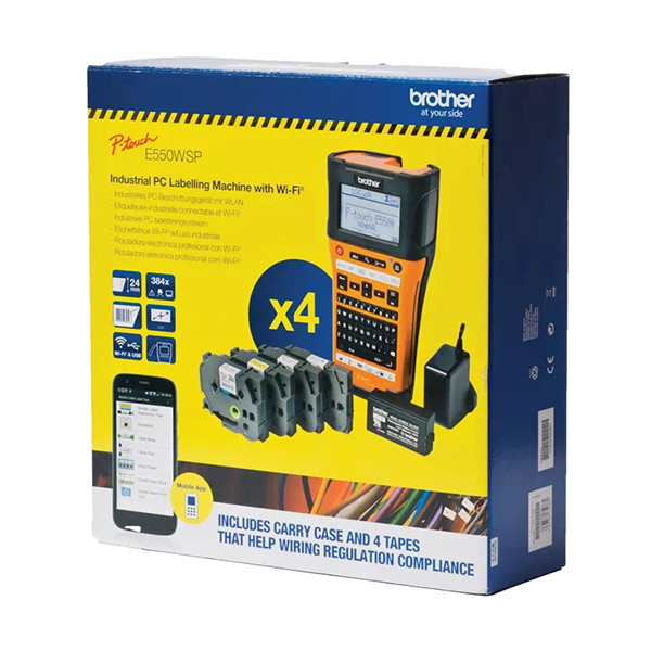 Brother PT-E550WSP Sistema de rotulación industrial con estuche de transporte (QWERTY) PTE-550WSP PTE550WSP 833080 - 3
