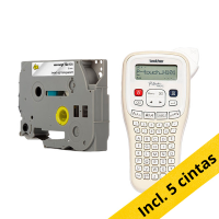 Brother PT-H101C rotuladora de edición limitada+ 5 cintas negras sobre transparente 350114