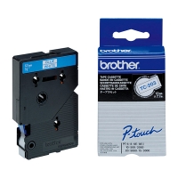 Brother TC-203 cinta azul sobre blanco 12 mm (original) TC-203 088834