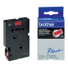 Brother TC-401 cinta negro sobre rojo 12 mm (original) 088846 - 1