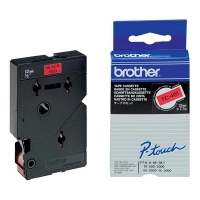 Brother TC-401 cinta negro sobre rojo 12 mm (original) TC-401 088846